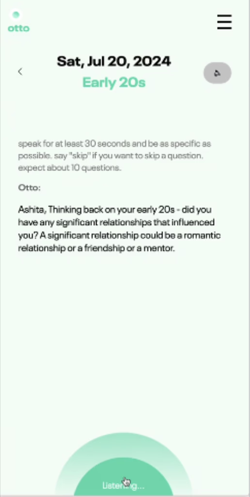 Otto app interface